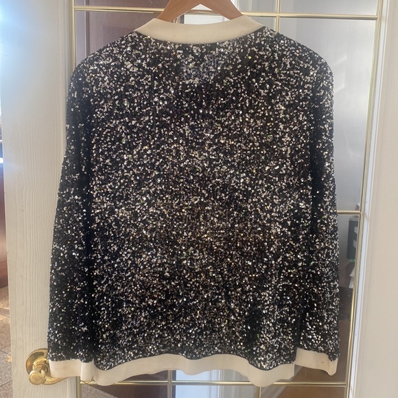 ST.JOHN silk sequins cardigan size S. - Picture 3 of 11